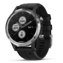 Garmin Fenix 5 Plus Silver, Black Band